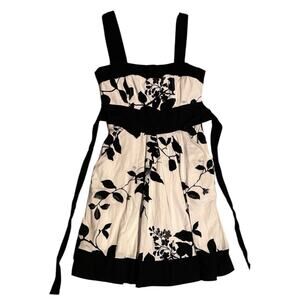 Speechless Women's Size 3 White & Black Floral Print Dress